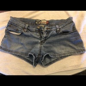Roxy Jean short shorts
